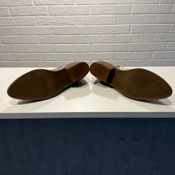 Lucky Brand Women's Macce Snake Print Leather Loafers Heels Slip On Size 6.5 - Picture 5 of 9